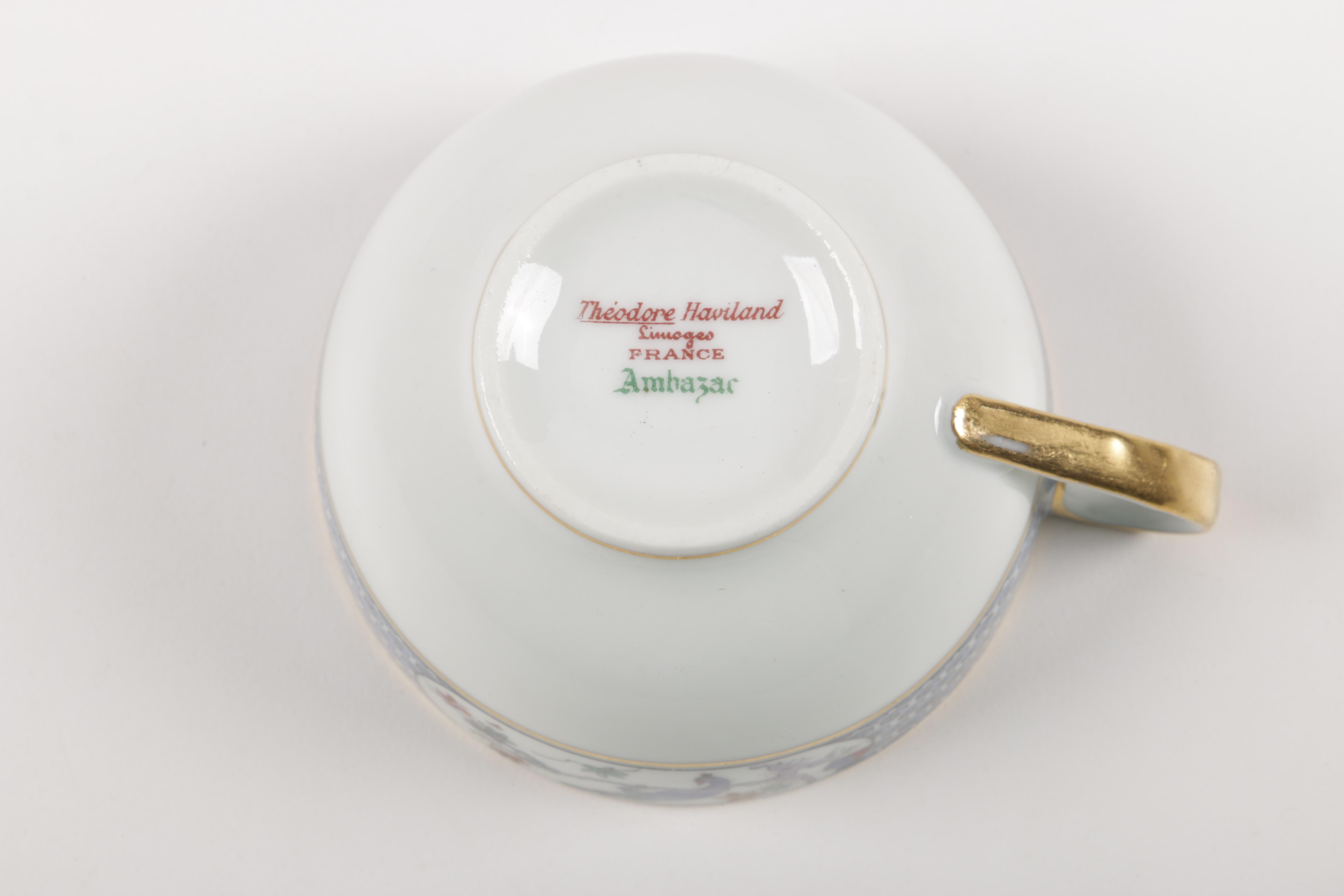 Vintage Theodore Haviland Limoges "Ambazar" Porcelain Dinner Service