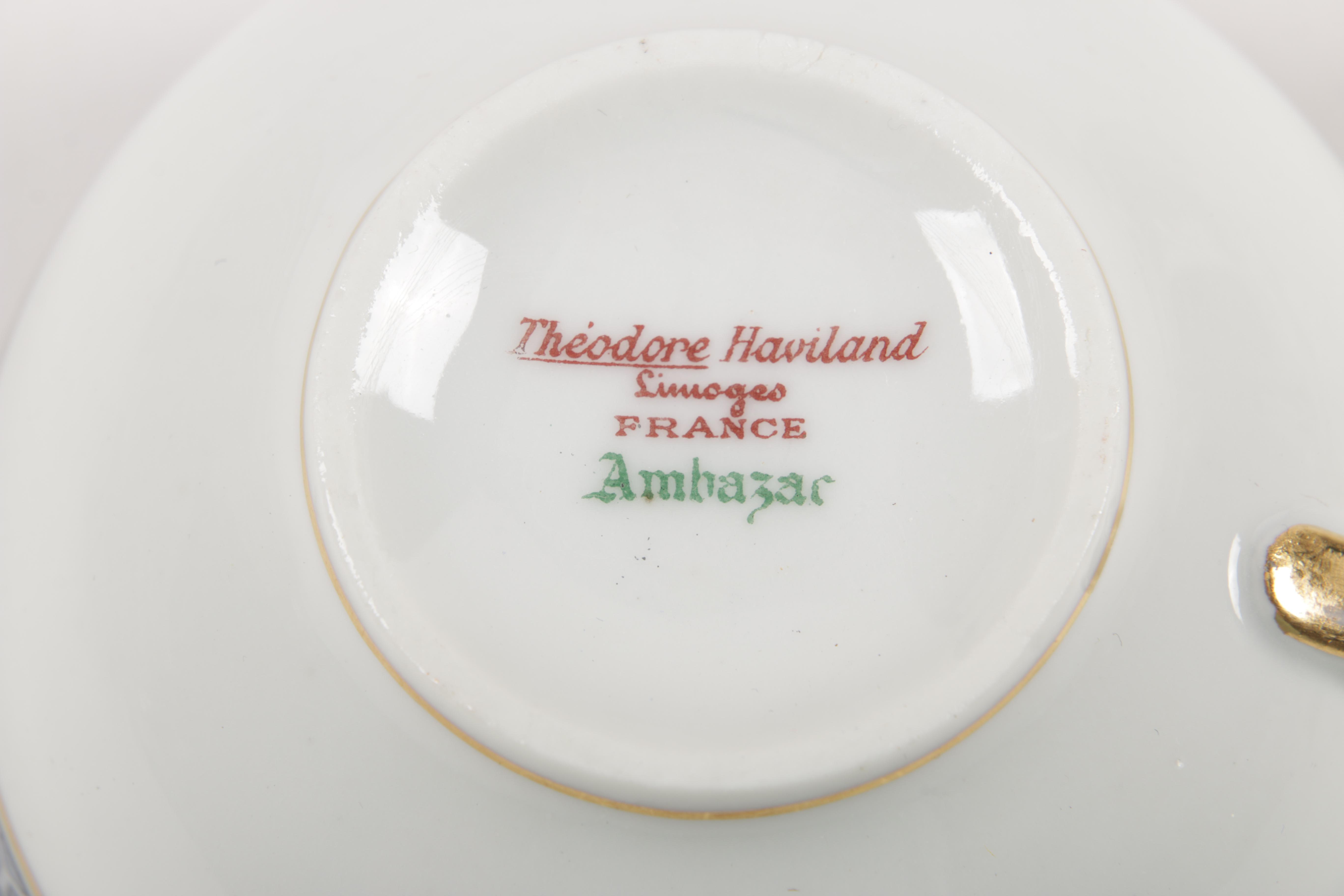 Vintage Theodore Haviland Limoges "Ambazar" Porcelain Dinner Service