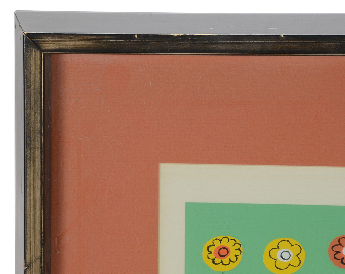 Edie Harper Signed 1975 Limited Edition Serigraph "In the Garden"