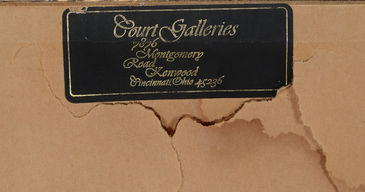 Edie Harper Signed 1975 Limited Edition Serigraph "In the Garden"