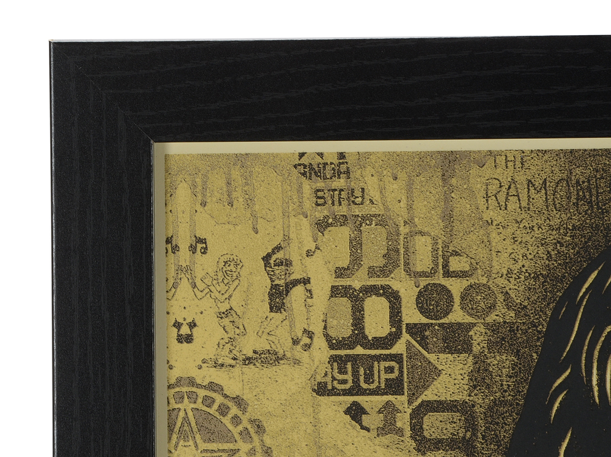 Shepard Fairey Signed Limited Edition Serigraph "Tommy Ramone Collage (Gold)"