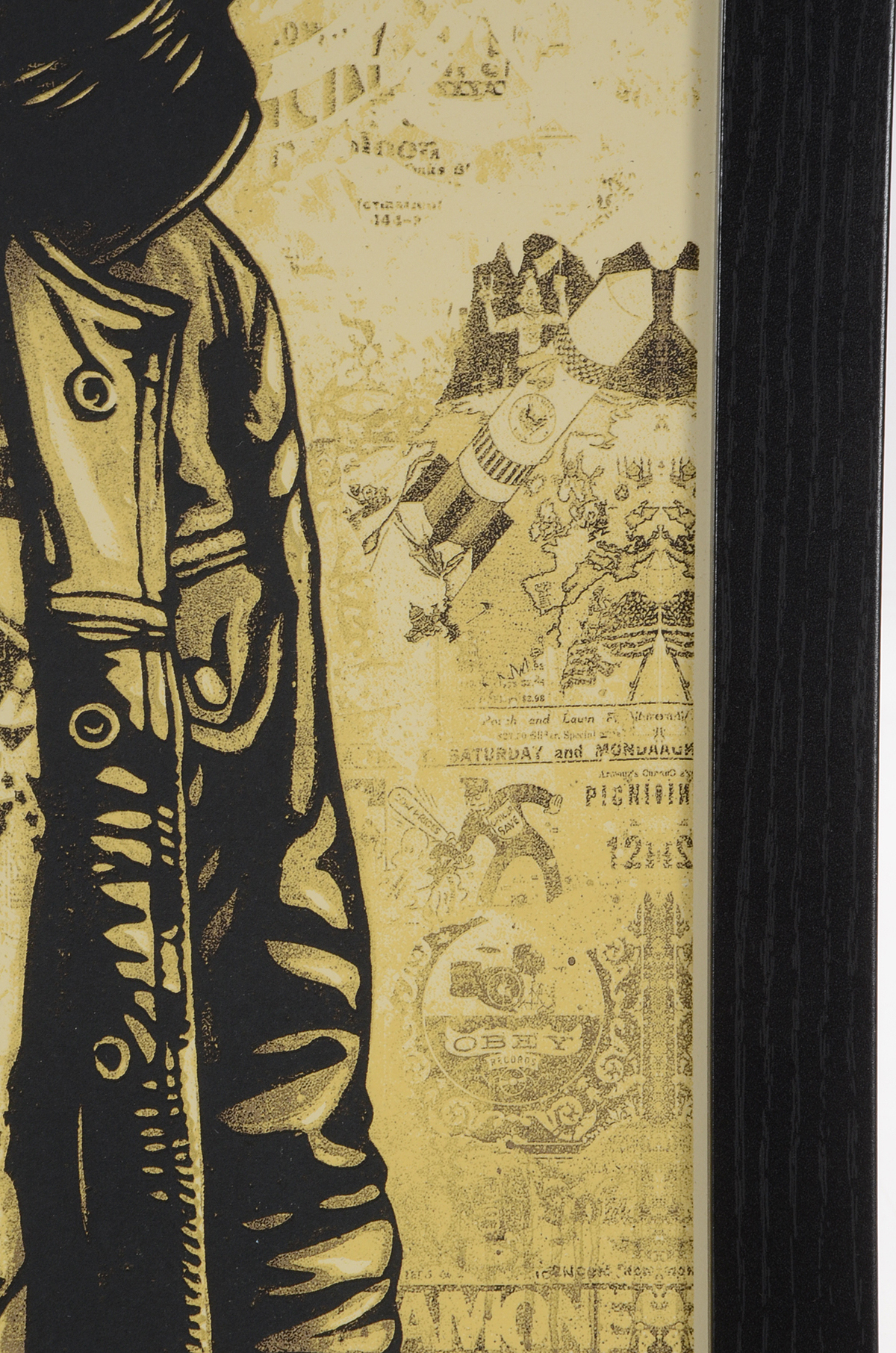 Shepard Fairey Signed Limited Edition Serigraph "Tommy Ramone Collage (Gold)"