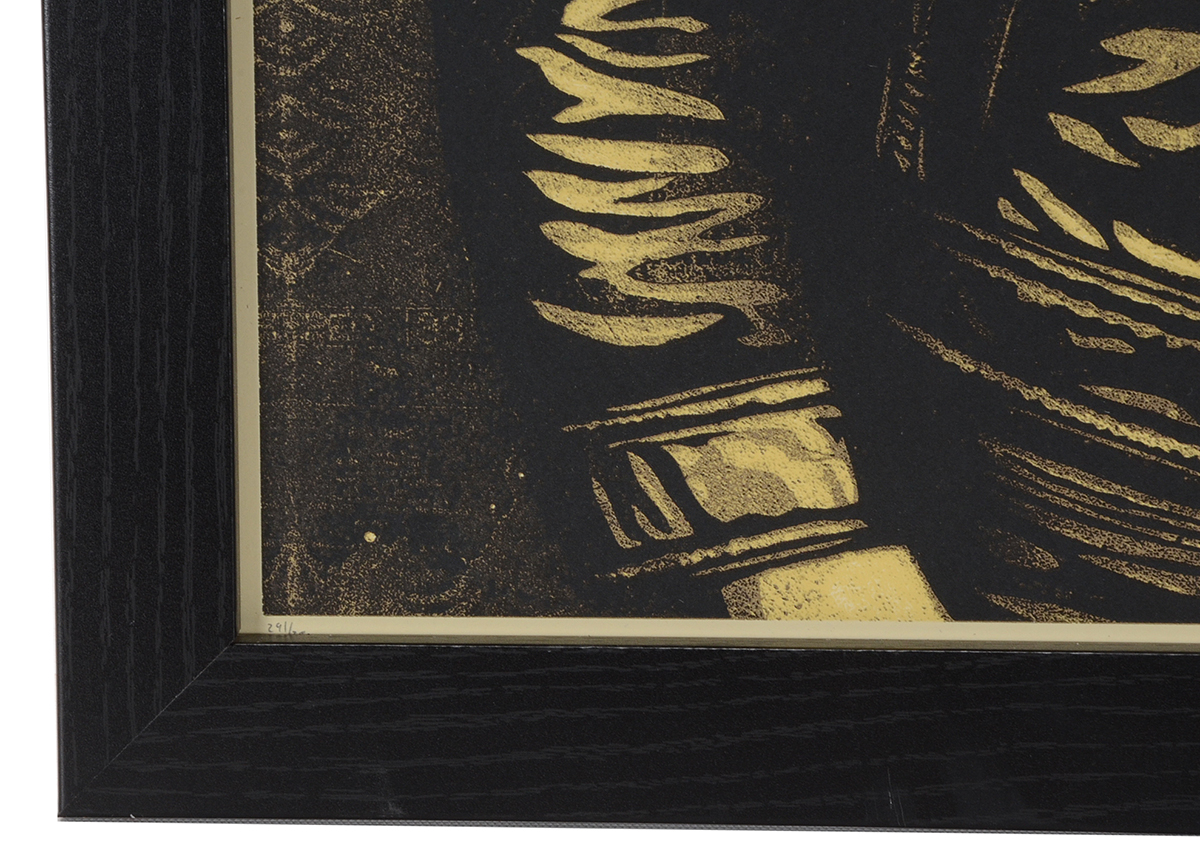 Shepard Fairey Signed Limited Edition Serigraph "Tommy Ramone Collage (Gold)"