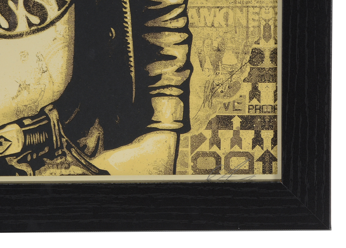 Shepard Fairey Signed Limited Edition Serigraph "Tommy Ramone Collage (Gold)"