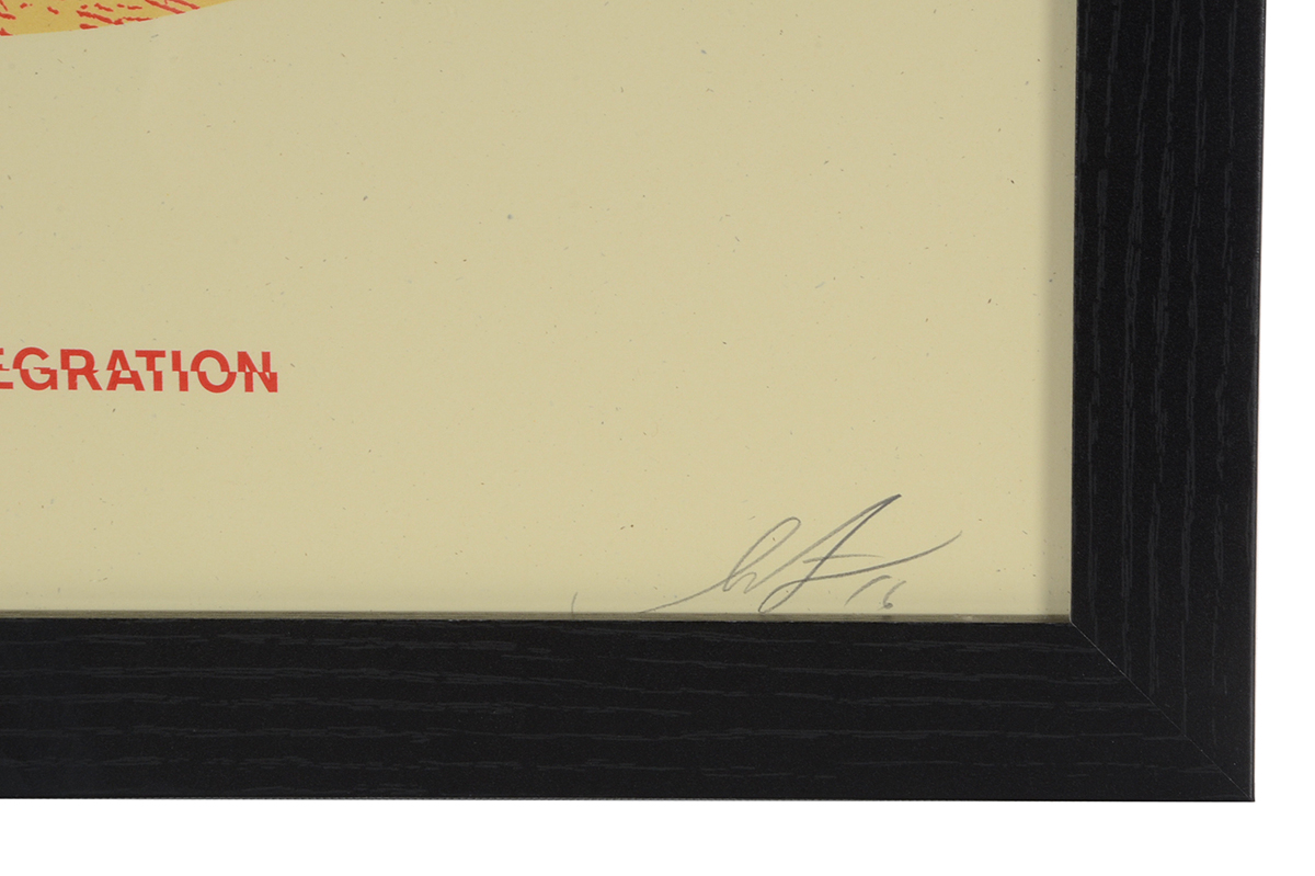 Shepard Fairey Signed Limited Edition Serigraph "Media Disintegration"