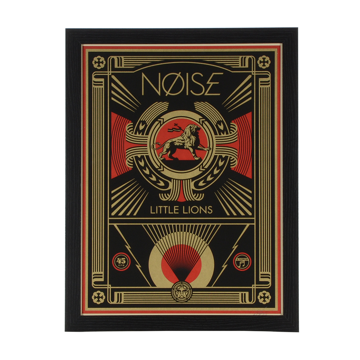 Shepard Fairey Signed Limited Edition Serigraph "NØISE Little Lions"