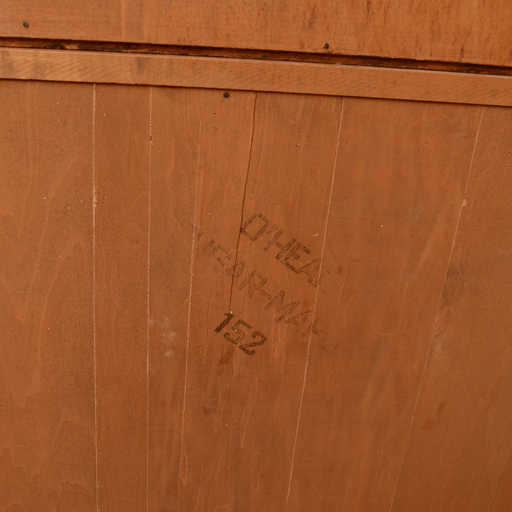 Sugar Maple Display Hutch Over Server Cabinet by O'Hearn