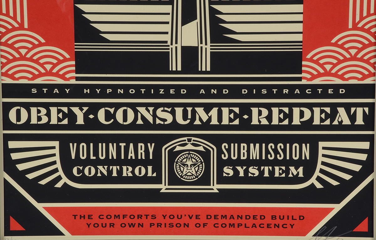 Shepard Fairey Signed Limited Edition Serigraph "Church of Consumption"