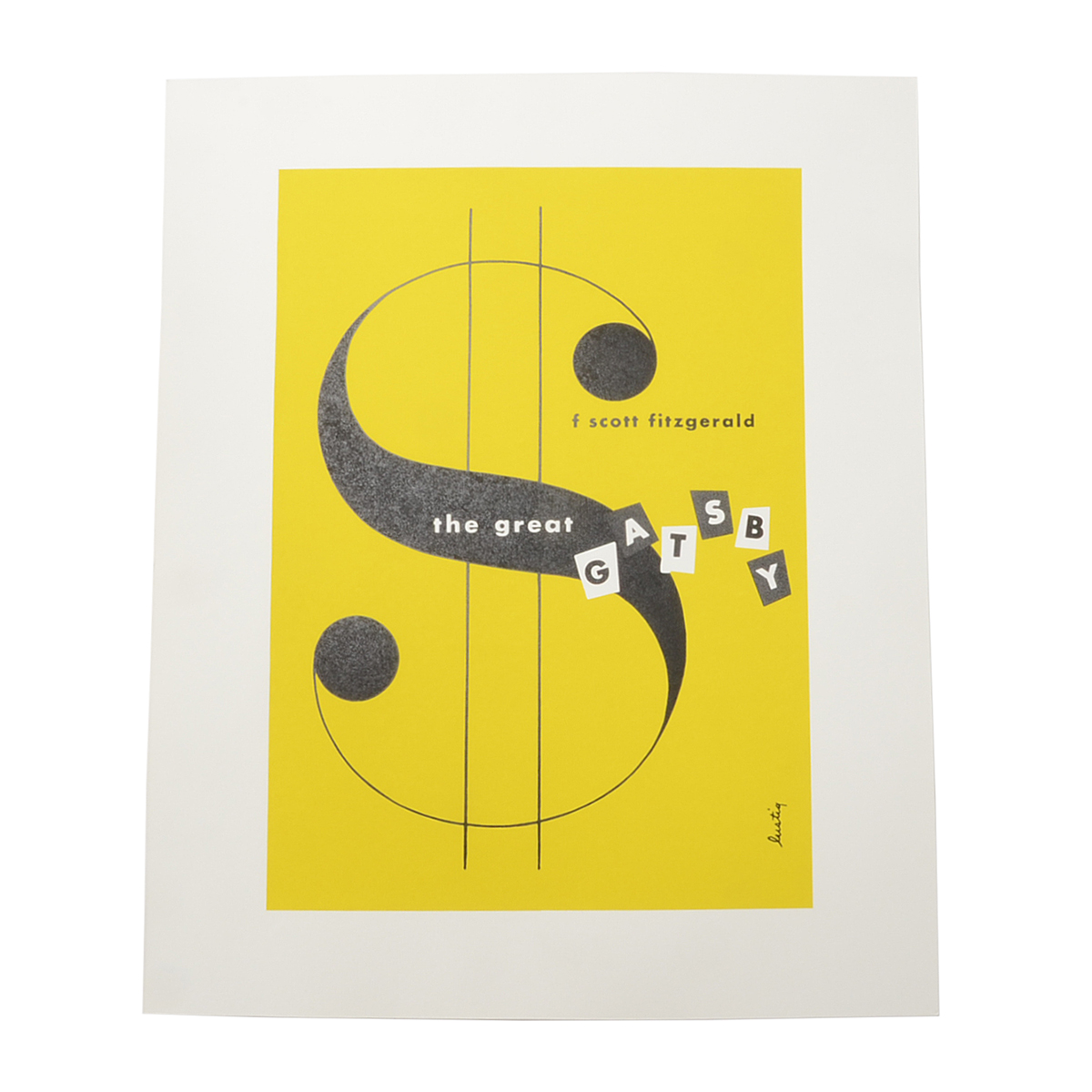 Limited Edition Serigraph of Alvin Lustig "The Great Gatsby" Cove