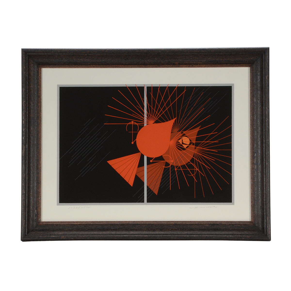 Charley Harper Signed Limited Edition Serigraph "Seeing Red"