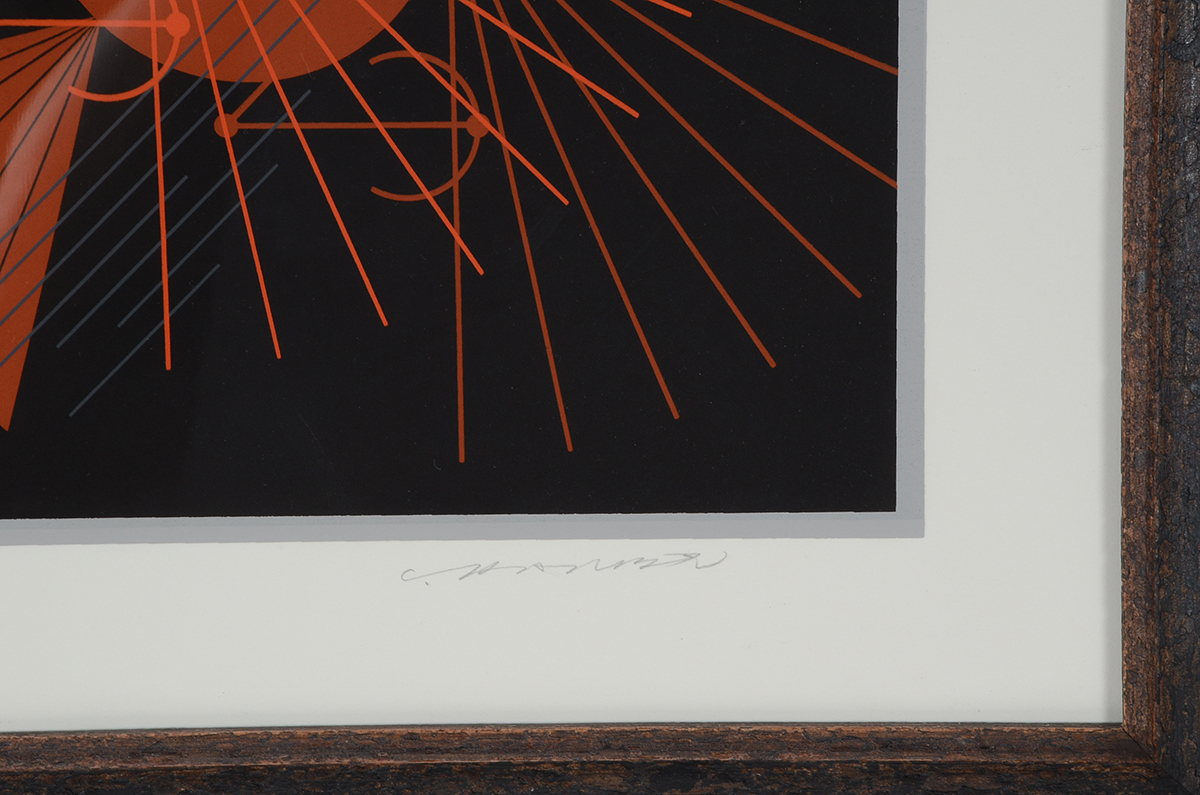 Charley Harper Signed Limited Edition Serigraph "Seeing Red"