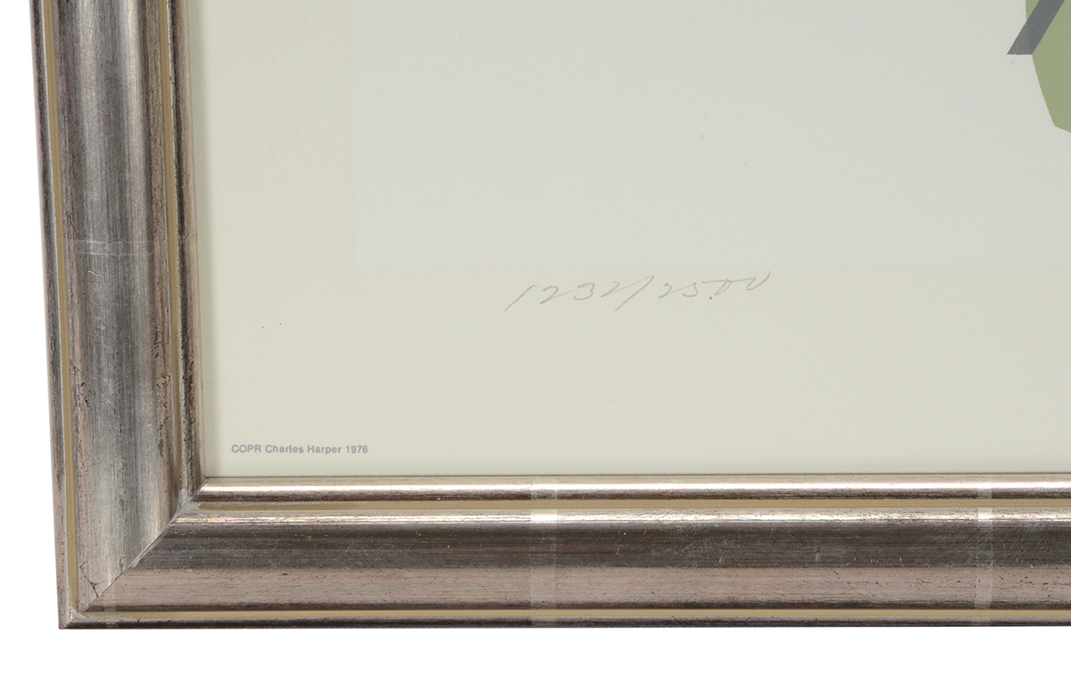 Charley Harper Signed Limited Edition Serigraph "Br-r-r-r-r-rthday"