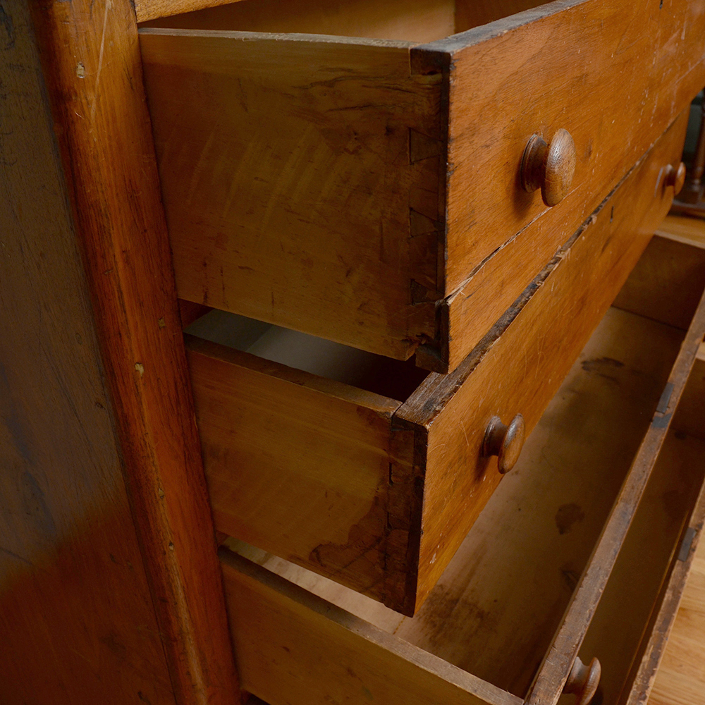 Antique American Butternut Chest of Drawers, c. 1860