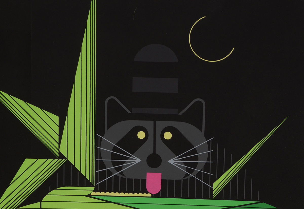 Charley Harper Signed Limited Edition Serigraph "Cornprone"