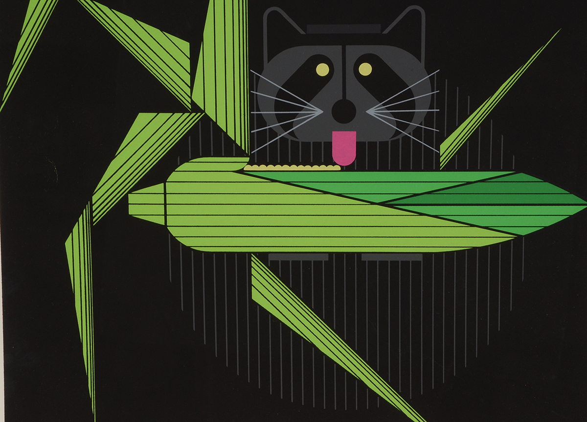 Charley Harper Signed Limited Edition Serigraph "Cornprone"