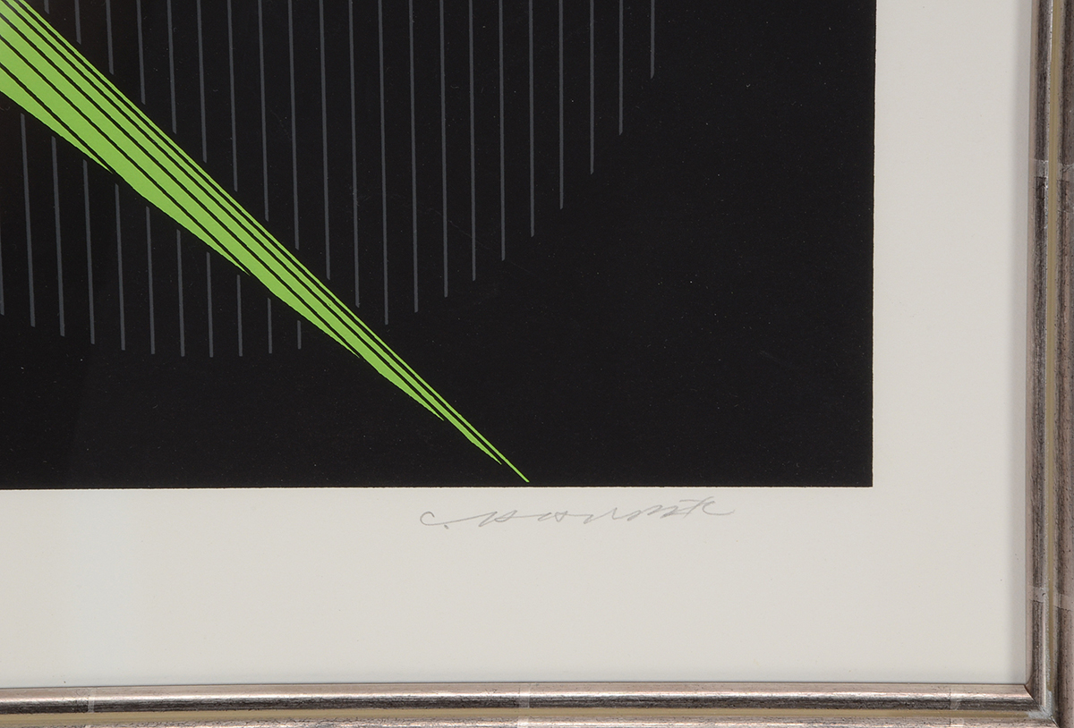 Charley Harper Signed Limited Edition Serigraph "Cornprone"