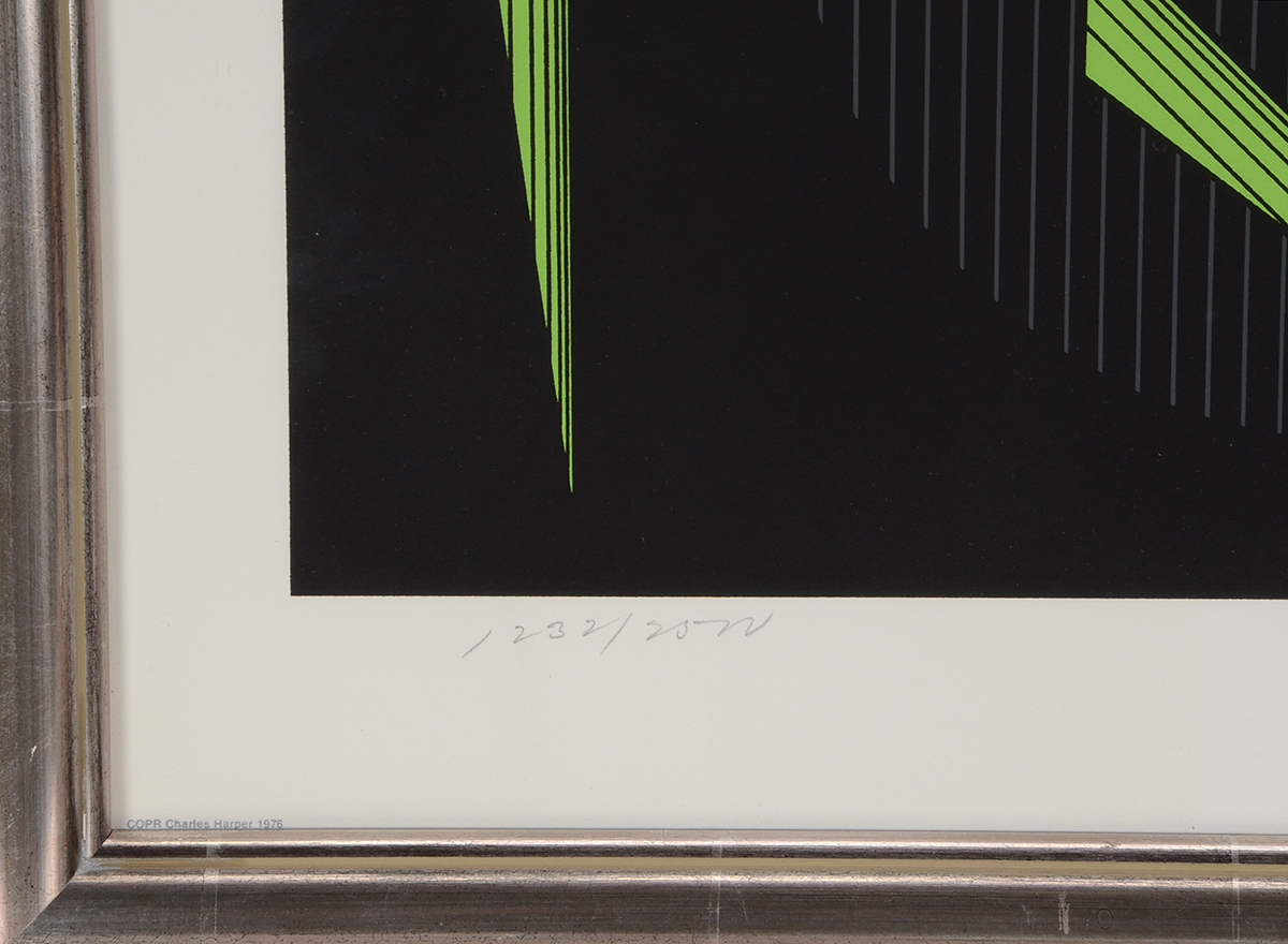 Charley Harper Signed Limited Edition Serigraph "Cornprone"