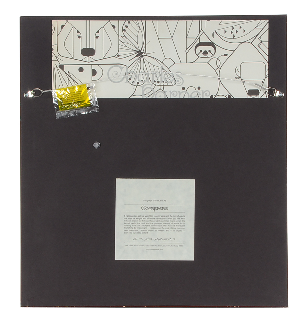 Charley Harper Signed Limited Edition Serigraph "Cornprone"