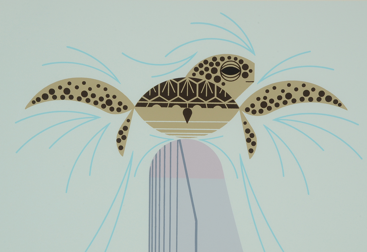 Charley Harper Signed Limited Edition Serigraph "Dolfun"