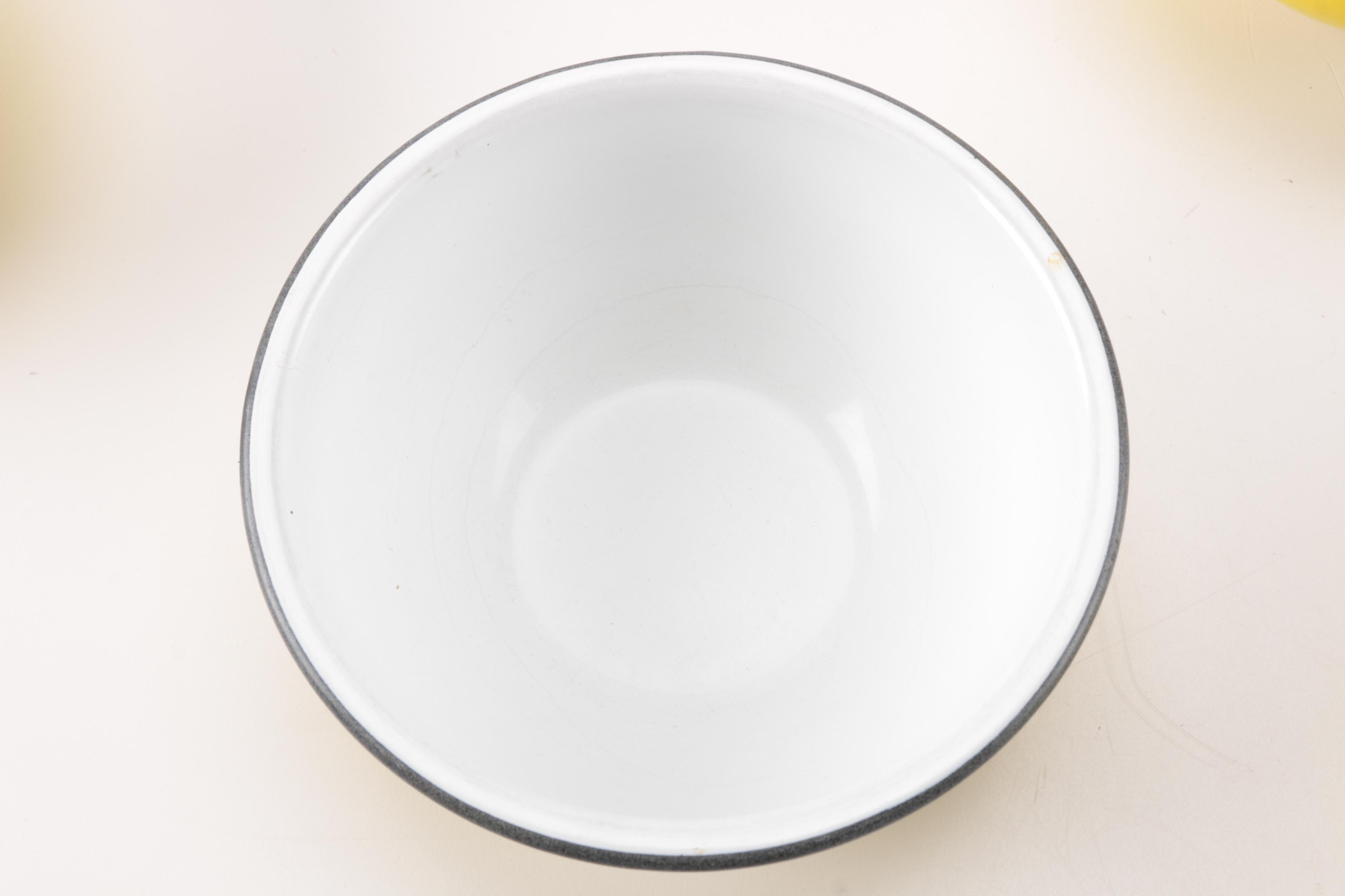 Six Vintage Enameled Bowls