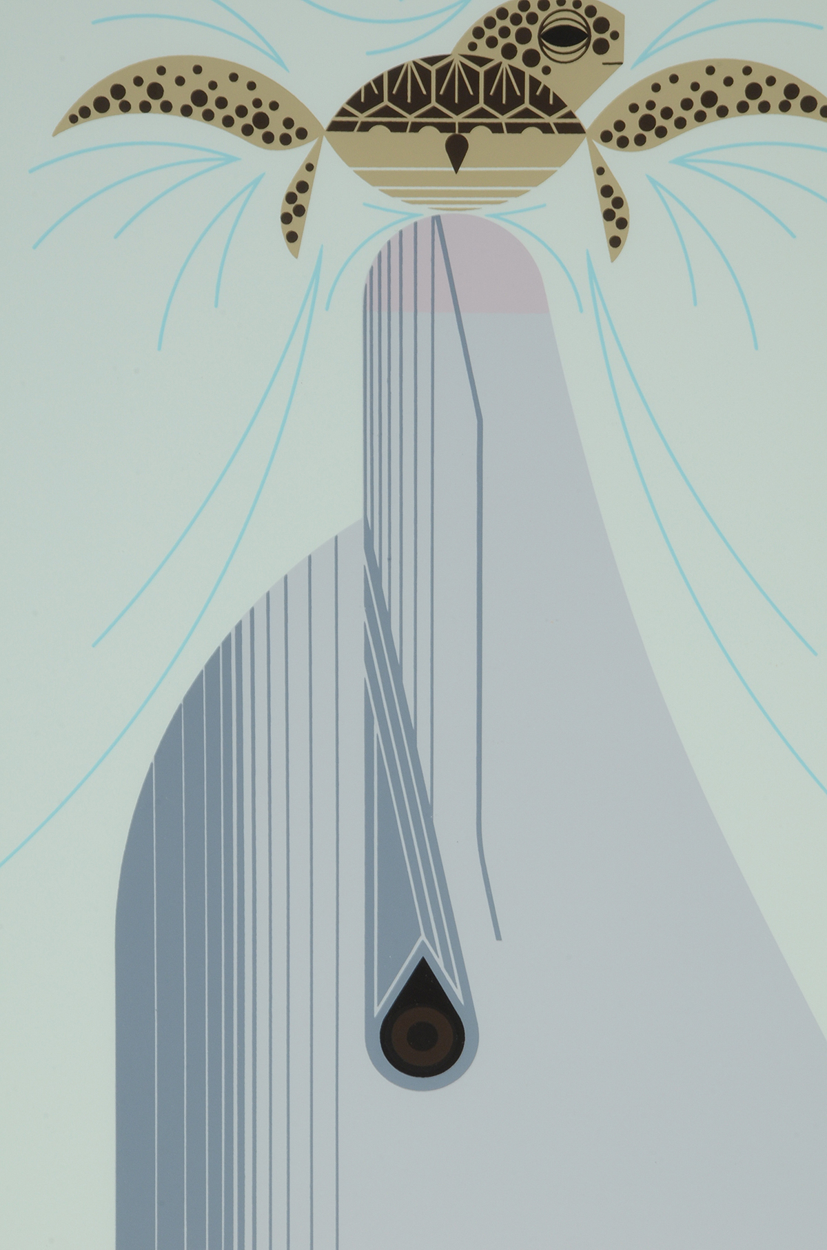 Charley Harper Signed Limited Edition Serigraph "Dolfun"