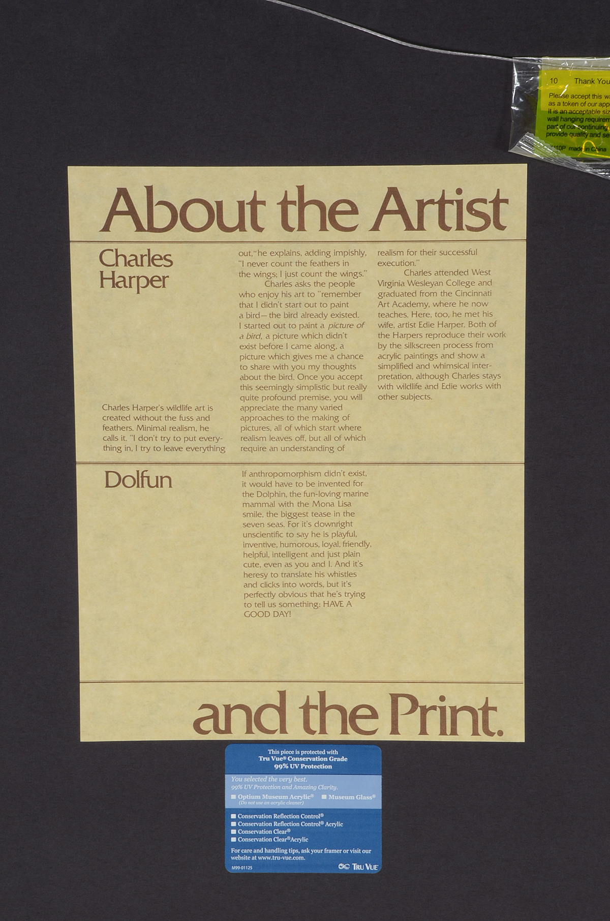 Charley Harper Signed Limited Edition Serigraph "Dolfun"