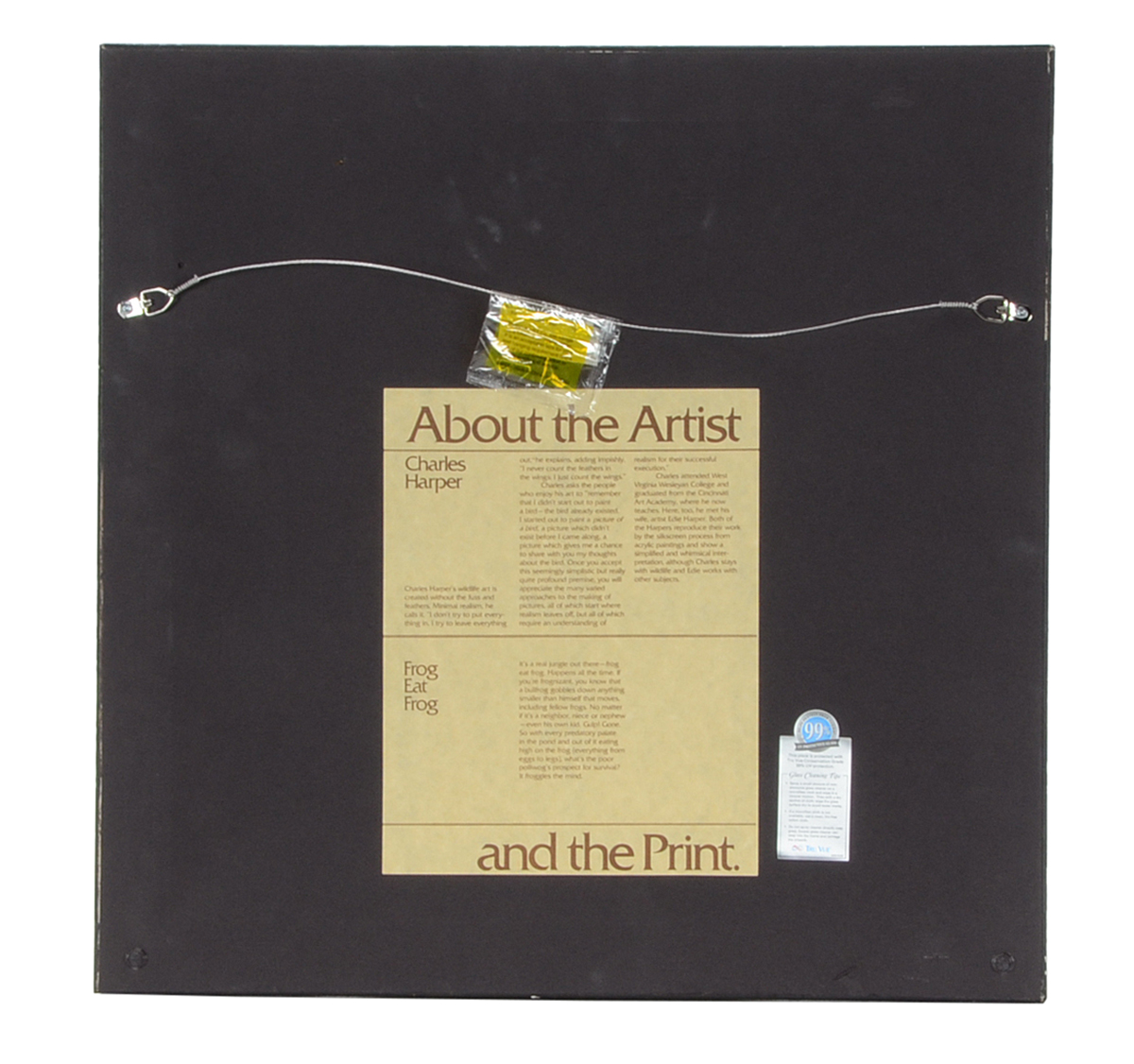 Charley Harper Signed Limited Edition Serigraph "Frog Eat Frog"