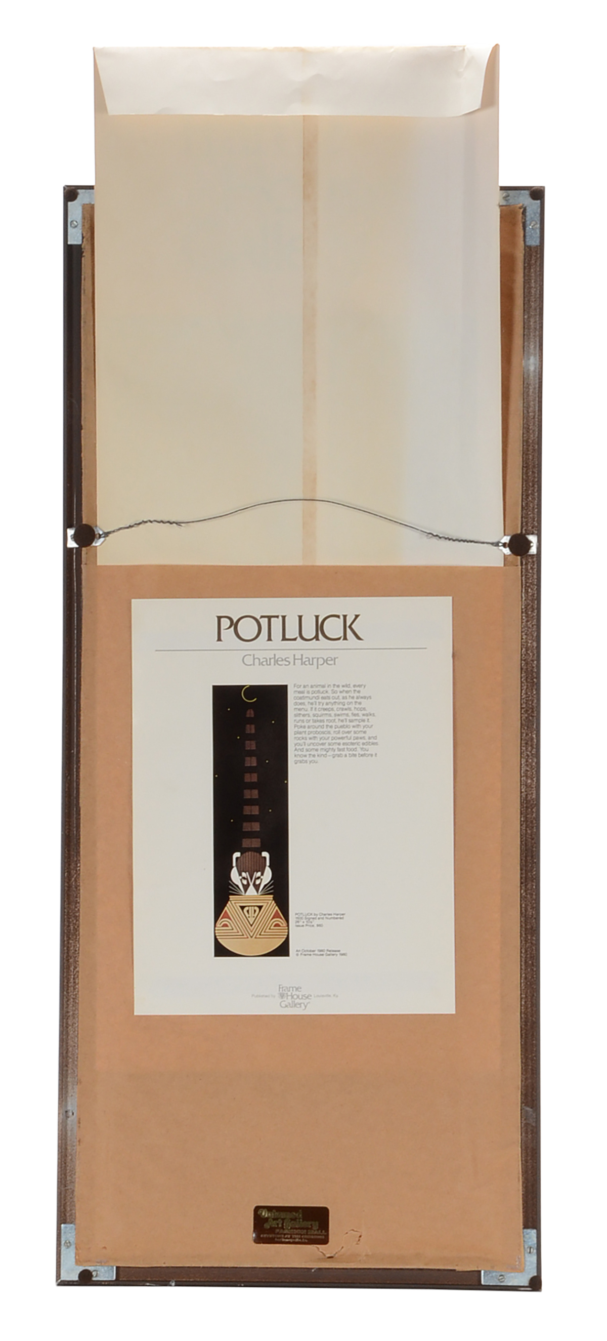 Charley Harper Signed Limited Edition Serigraph "Potluck"