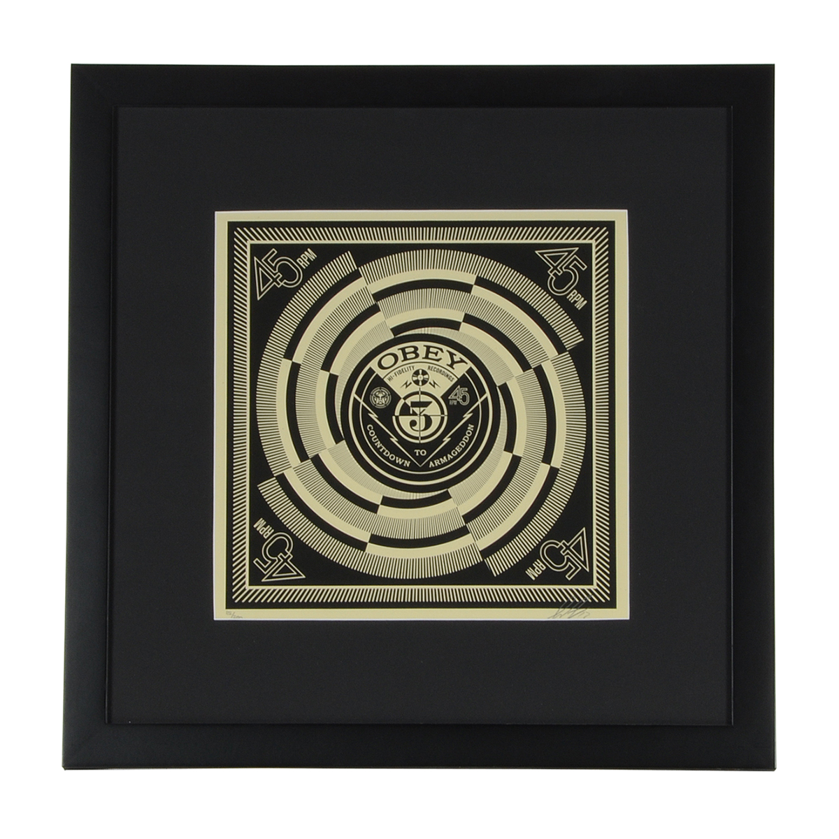 Shepard Fairey Signed Limited Edition Serigraph from "50 Shades of Black"