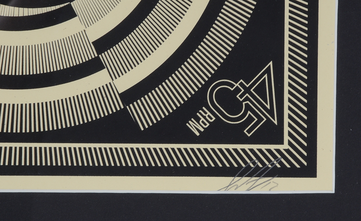 Shepard Fairey Signed Limited Edition Serigraph from "50 Shades of Black"