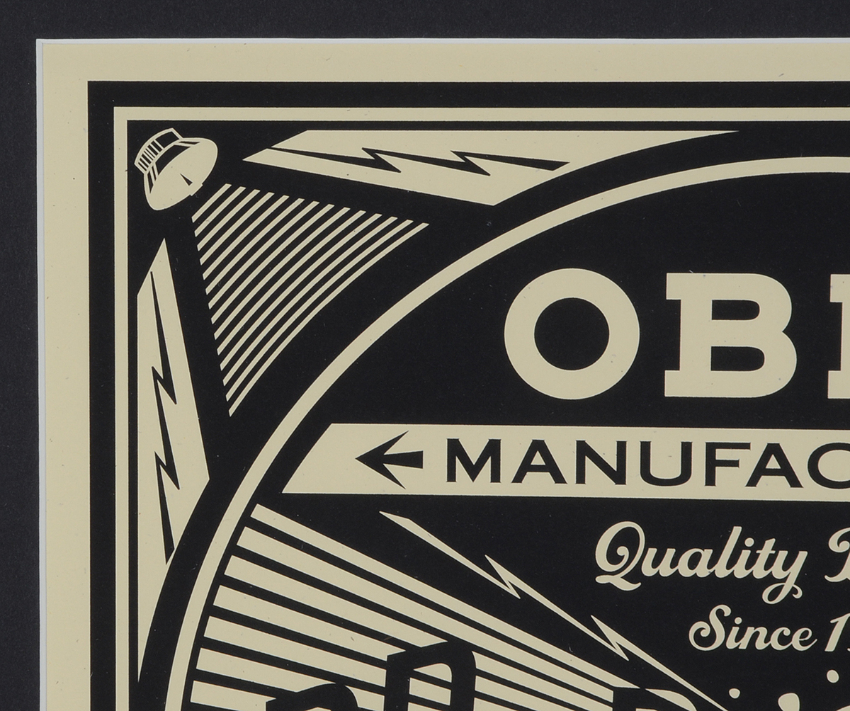 Shepard Fairey Signed Limited Edition Serigraph from "50 Shades of Black"