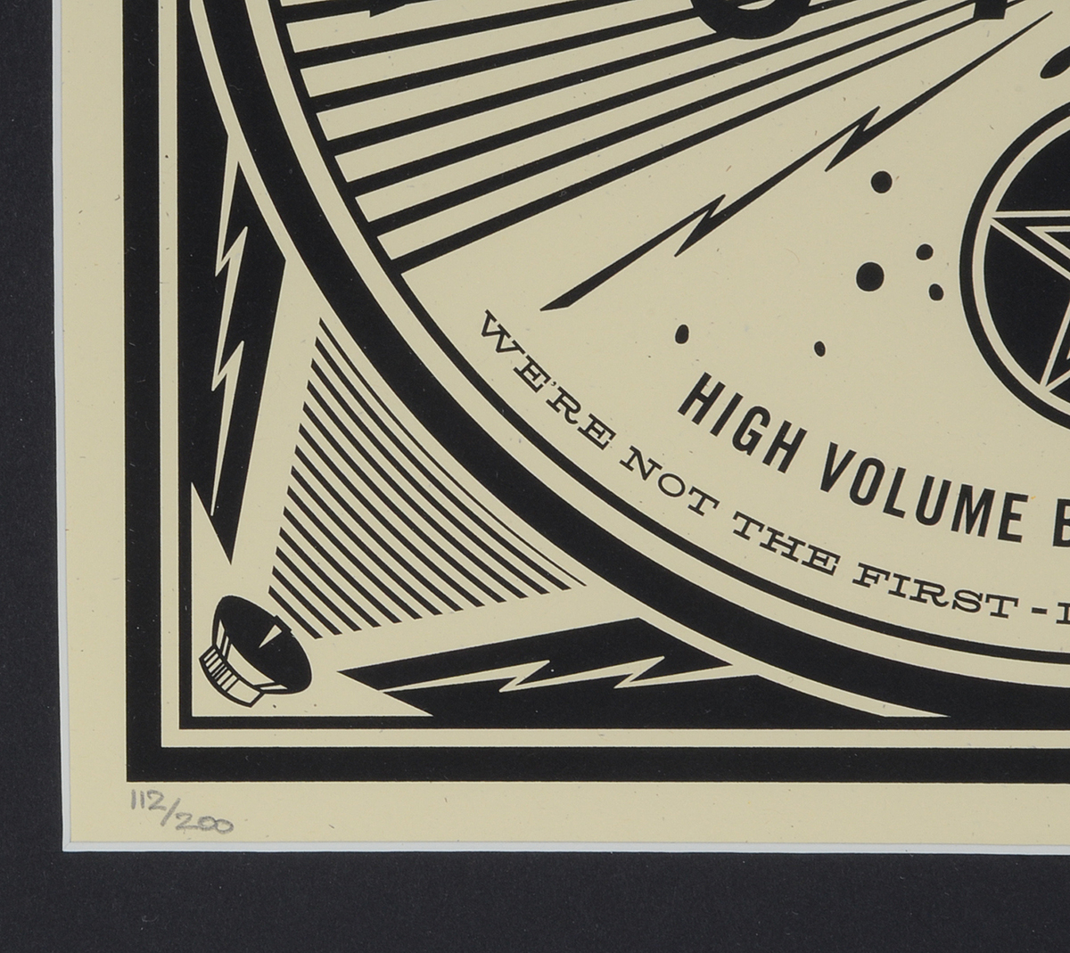 Shepard Fairey Signed Limited Edition Serigraph from "50 Shades of Black"