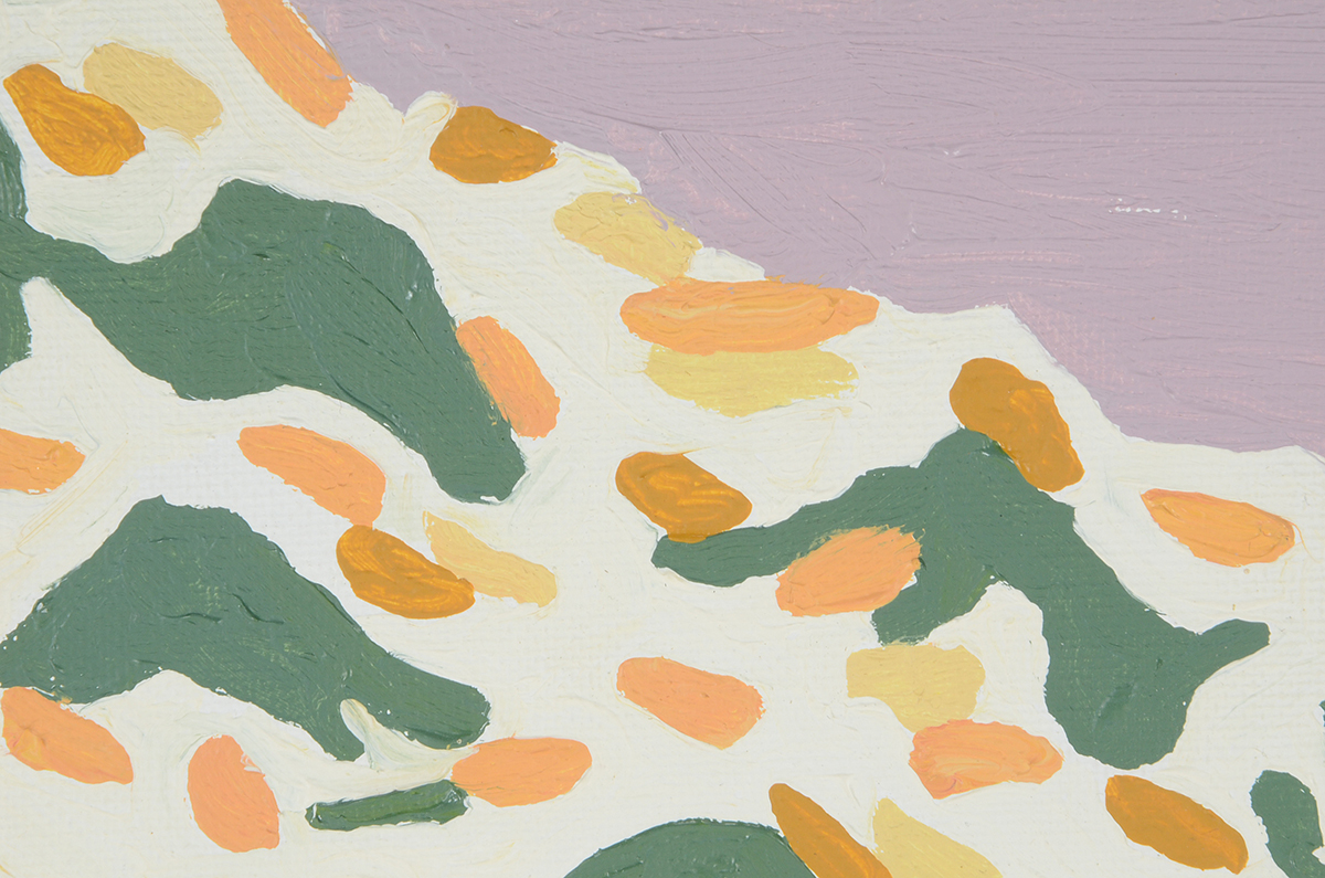 Original 2015 Oil Painting on Academy Board "Water Study"