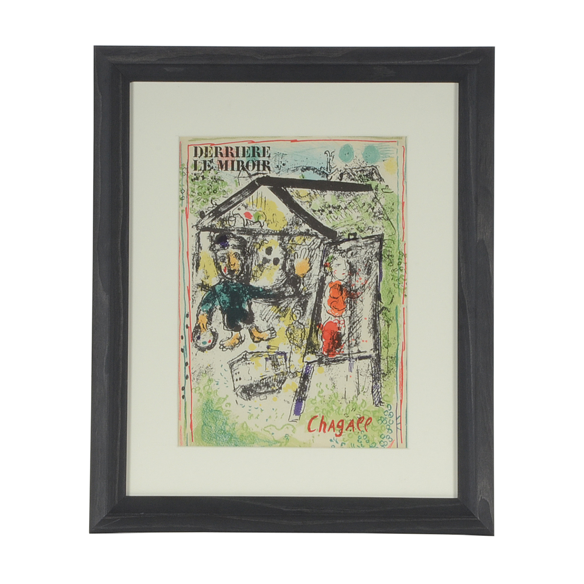 Marc Chagall 1969 Lithographic Cover for "Derrière le Miroir"