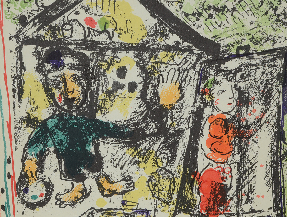 Marc Chagall 1969 Lithographic Cover for "Derrière le Miroir"