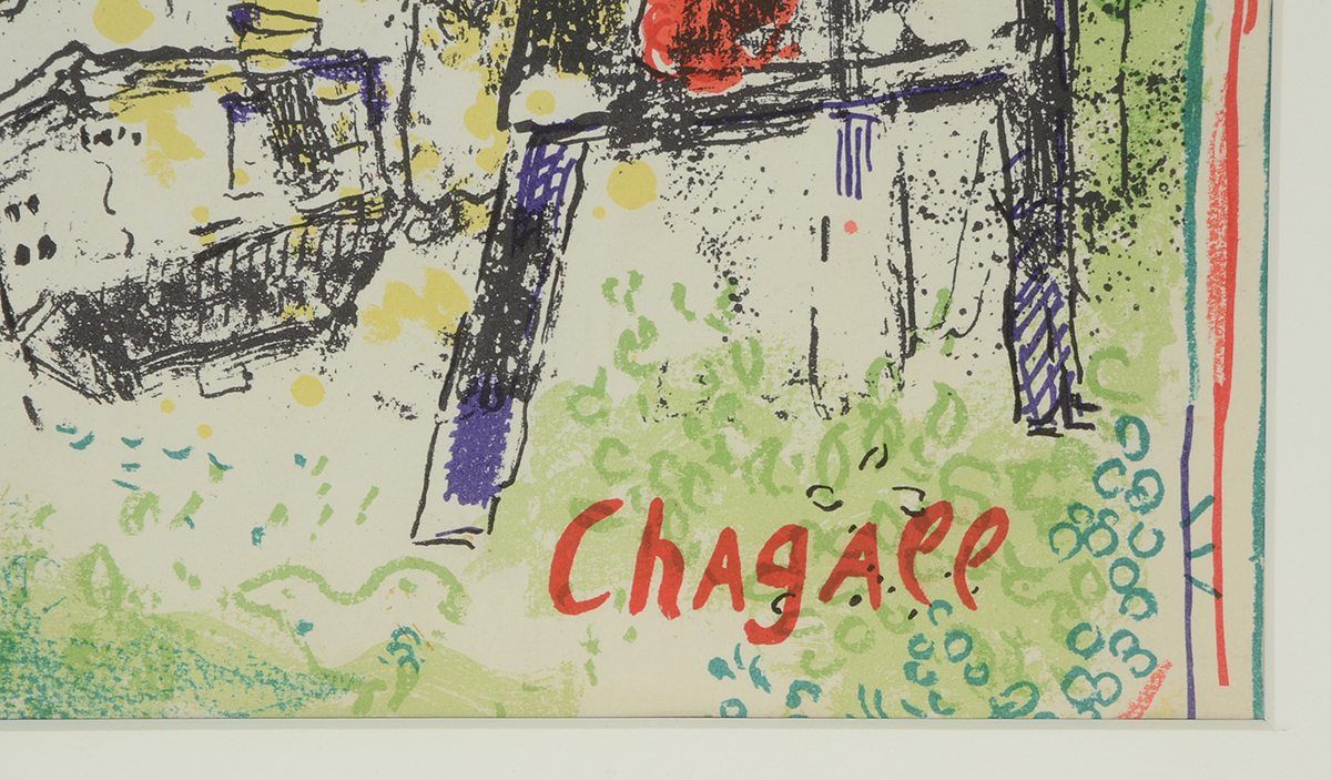 Marc Chagall 1969 Lithographic Cover for "Derrière le Miroir"