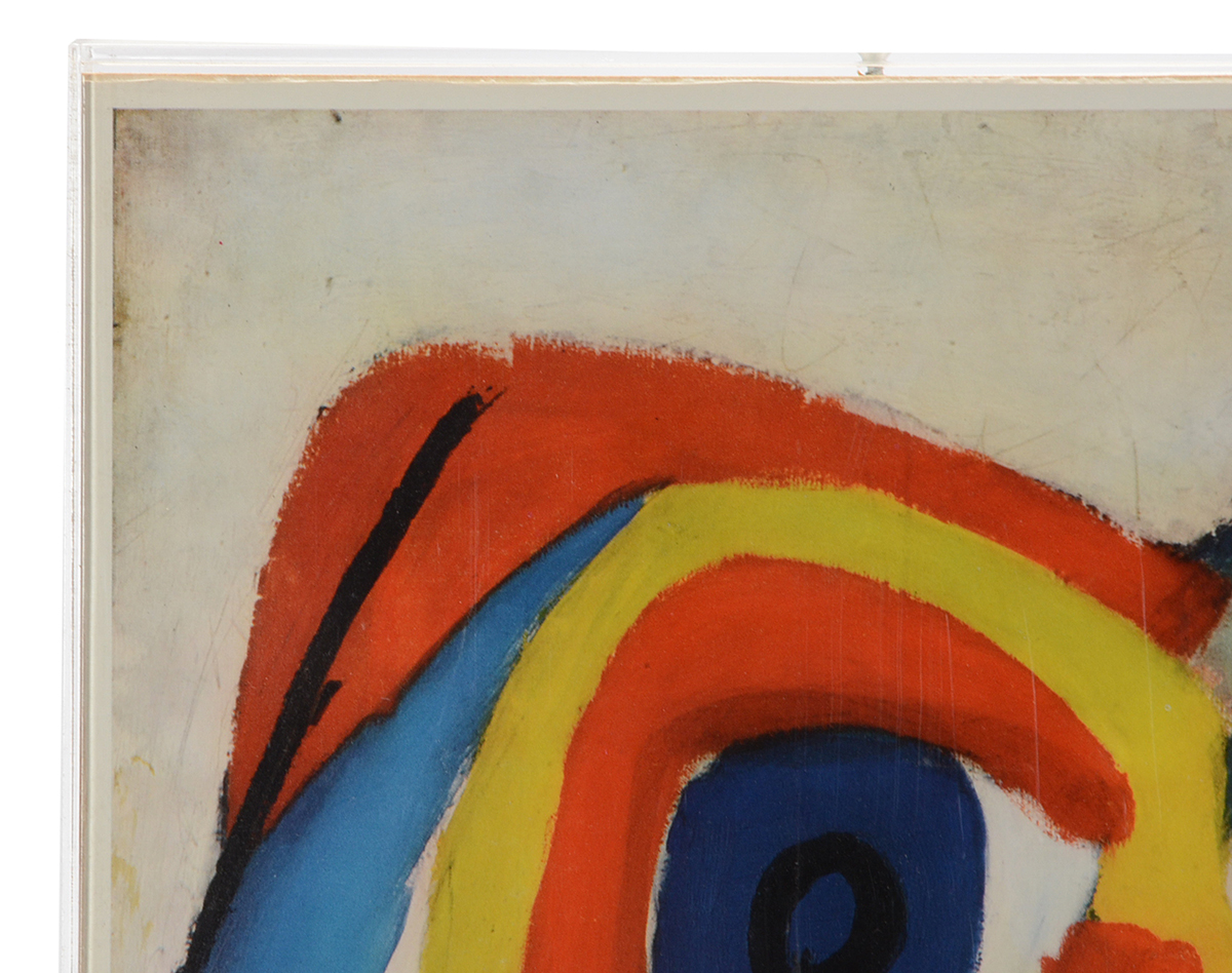 Offset Lithographic Reproduction after Karel Christiaan Appel 1951 Painting "Ontmoeting (Encounter)"