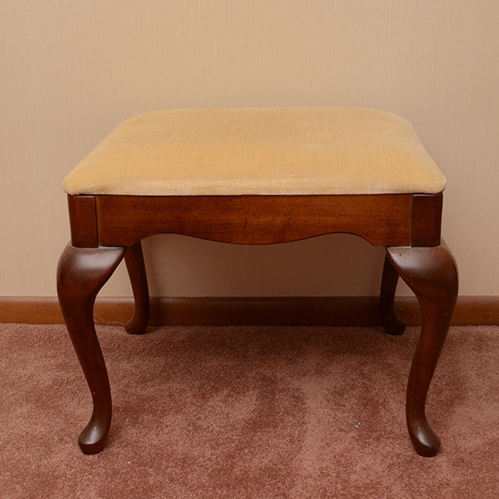 Queen Anne Style Footstool by American Drew