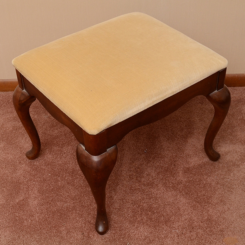 Queen Anne Style Footstool by American Drew