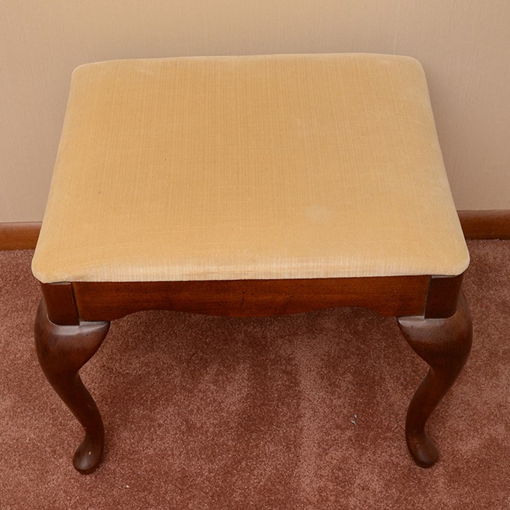 Queen Anne Style Footstool by American Drew