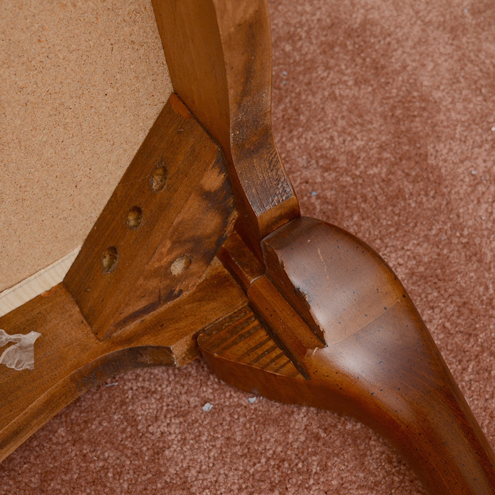 Queen Anne Style Footstool by American Drew