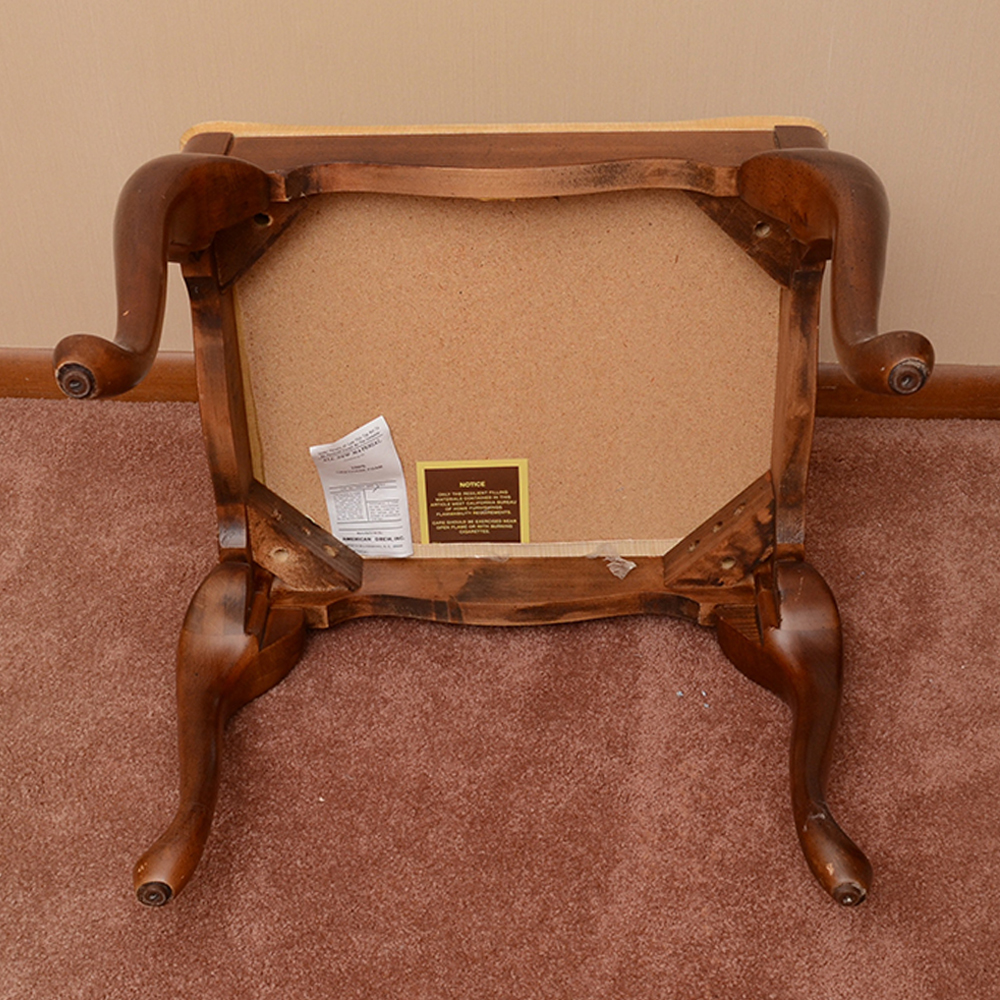 Queen Anne Style Footstool by American Drew