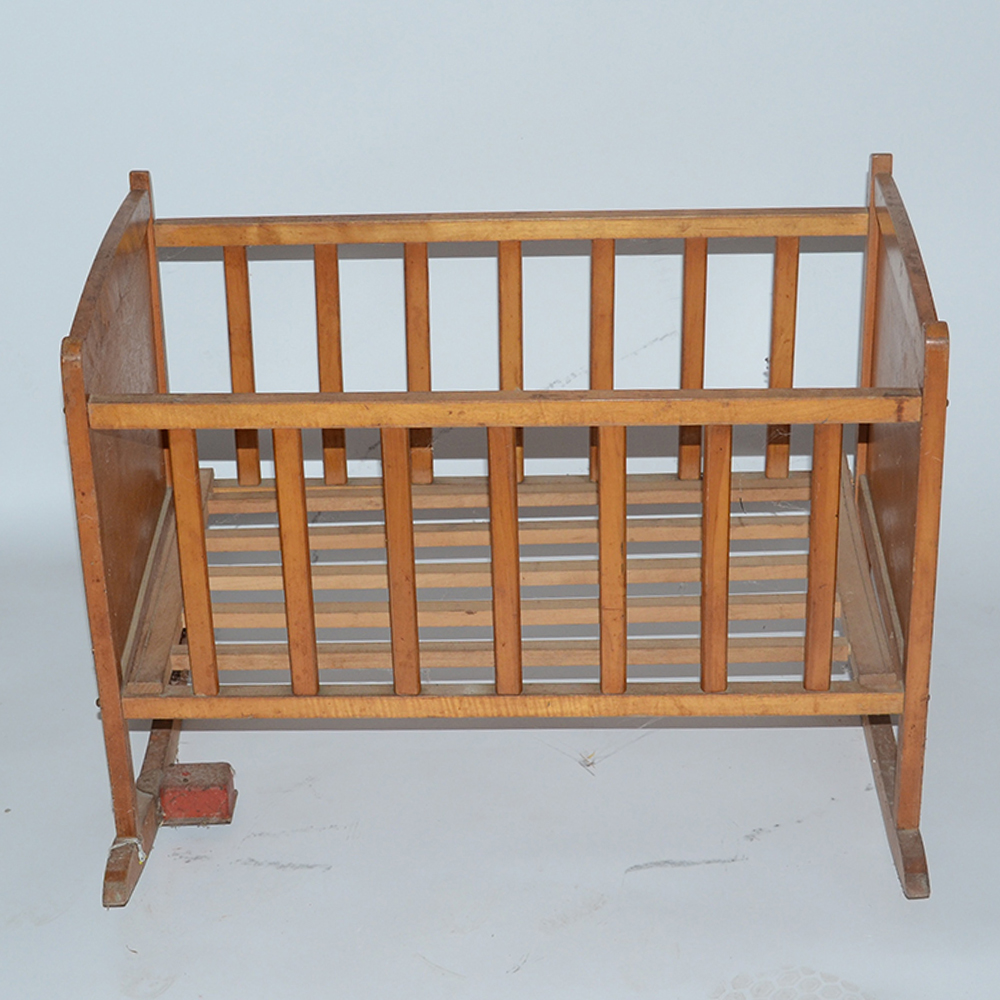 Vintage Wooden Doll Crib