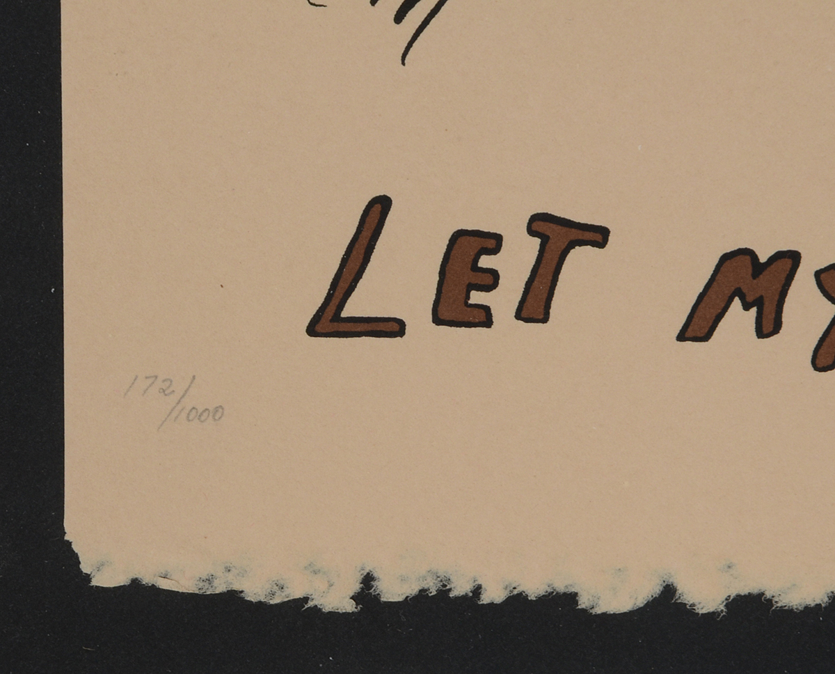 Muhammad Ali Limited Edition 1979 Lithograph "Let My People Go" with United Nations Stamp