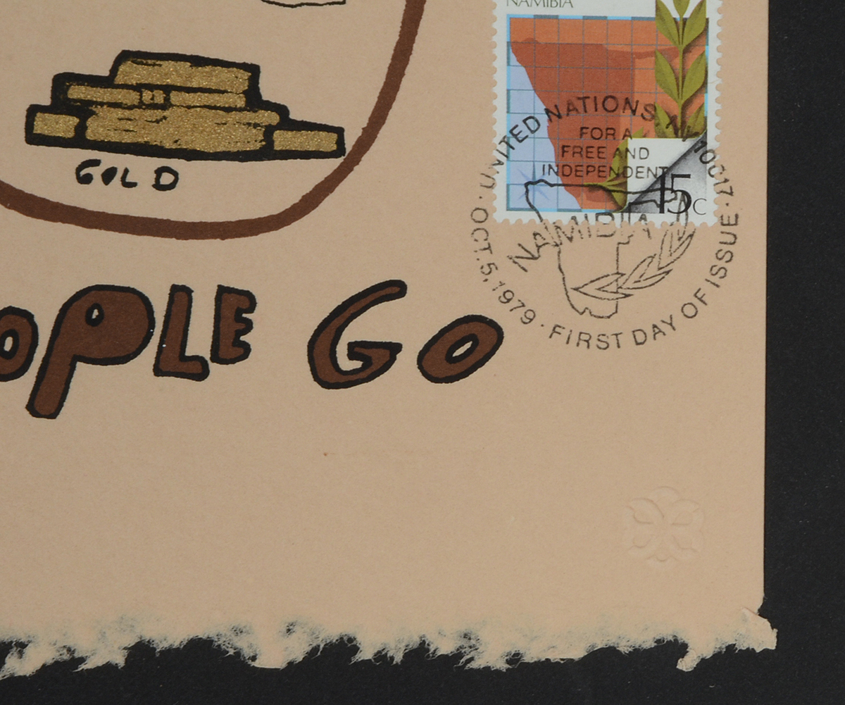 Muhammad Ali Limited Edition 1979 Lithograph "Let My People Go" with United Nations Stamp