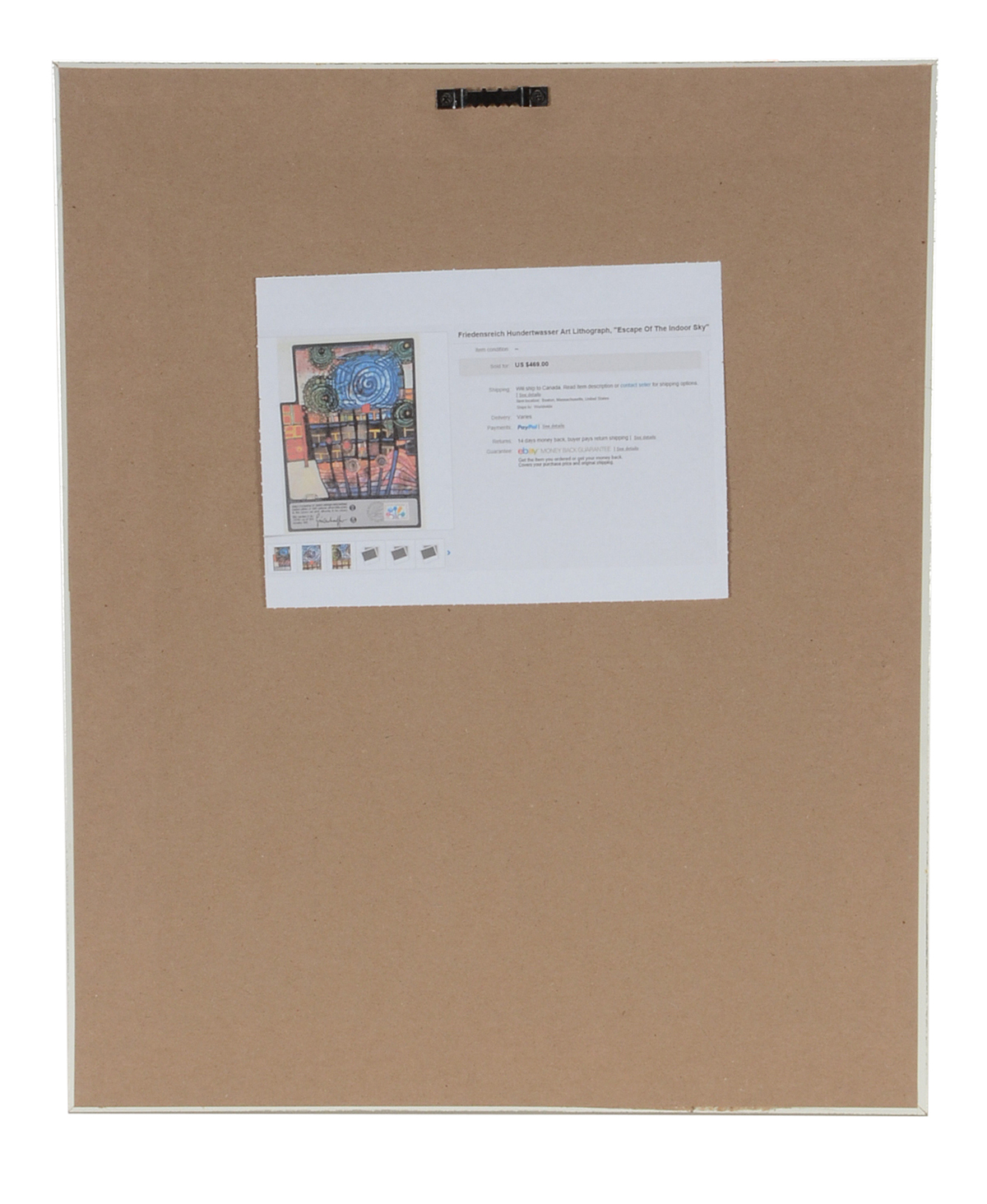 Friedensreich Hundertwasser 1980 Offset Lithograph "Escape of the Indoor Sky"