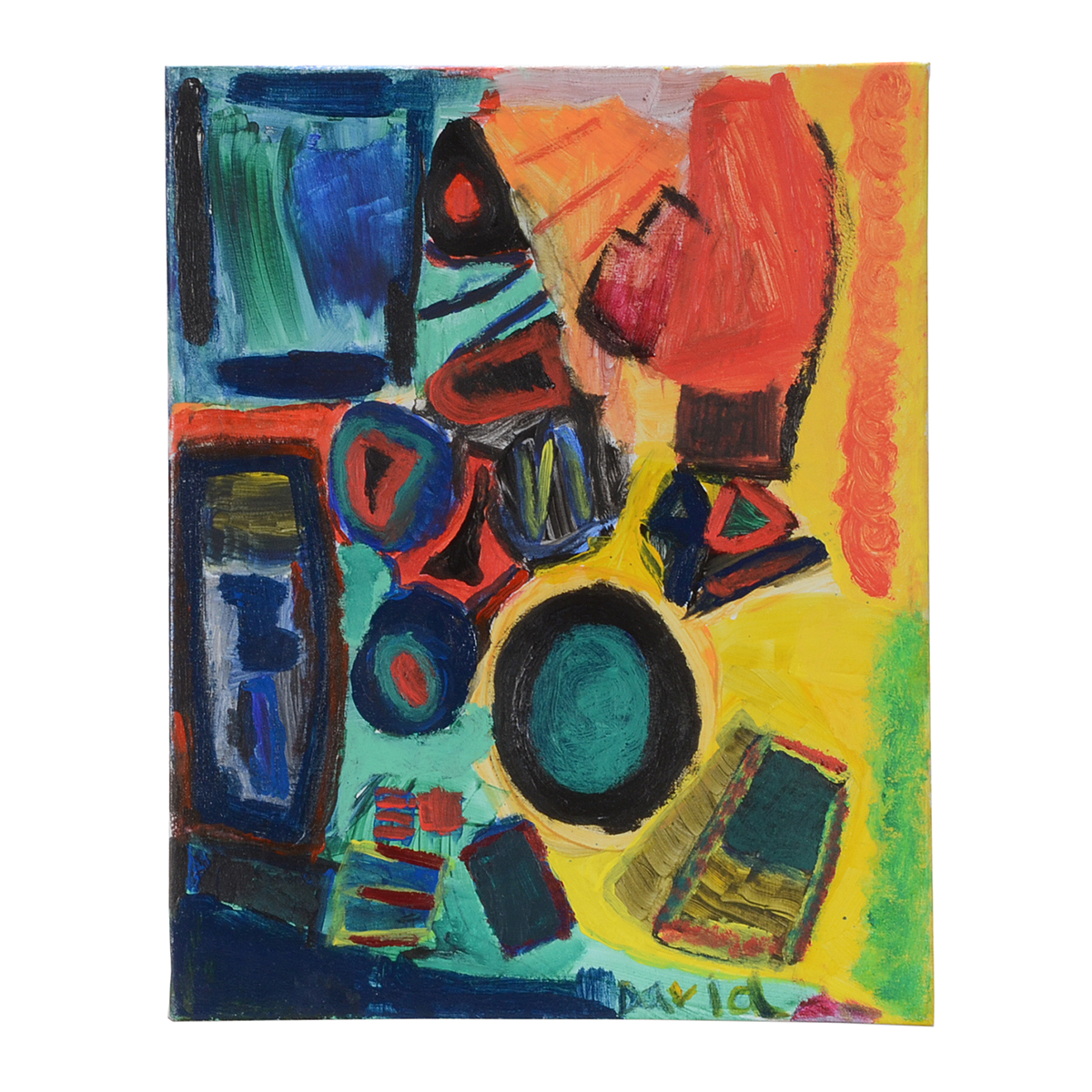 David Gossard Original Contemporary Acrylic and Latex on Canvas