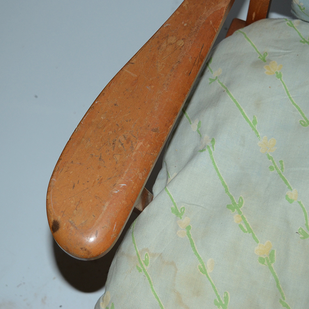 Vintage Child's Stationary Ladderback Rocker