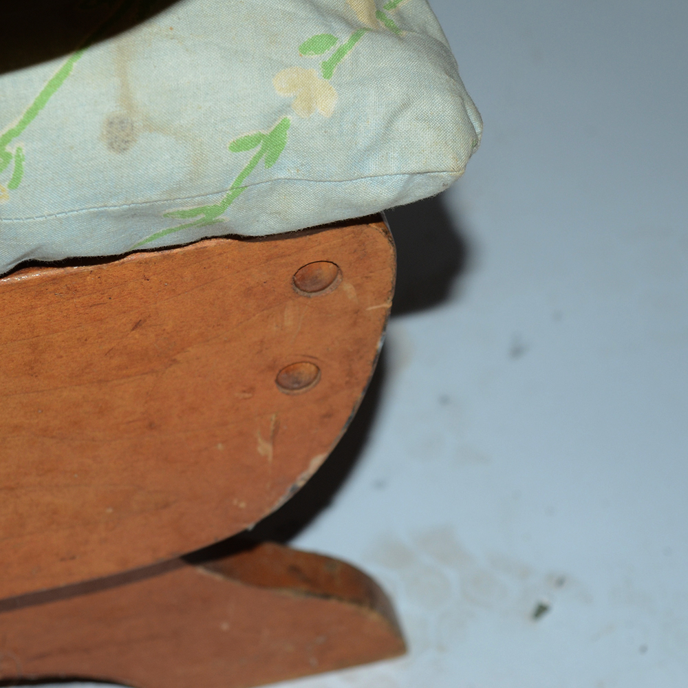 Vintage Child's Stationary Ladderback Rocker