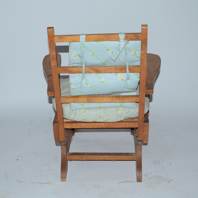 Vintage Child's Stationary Ladderback Rocker